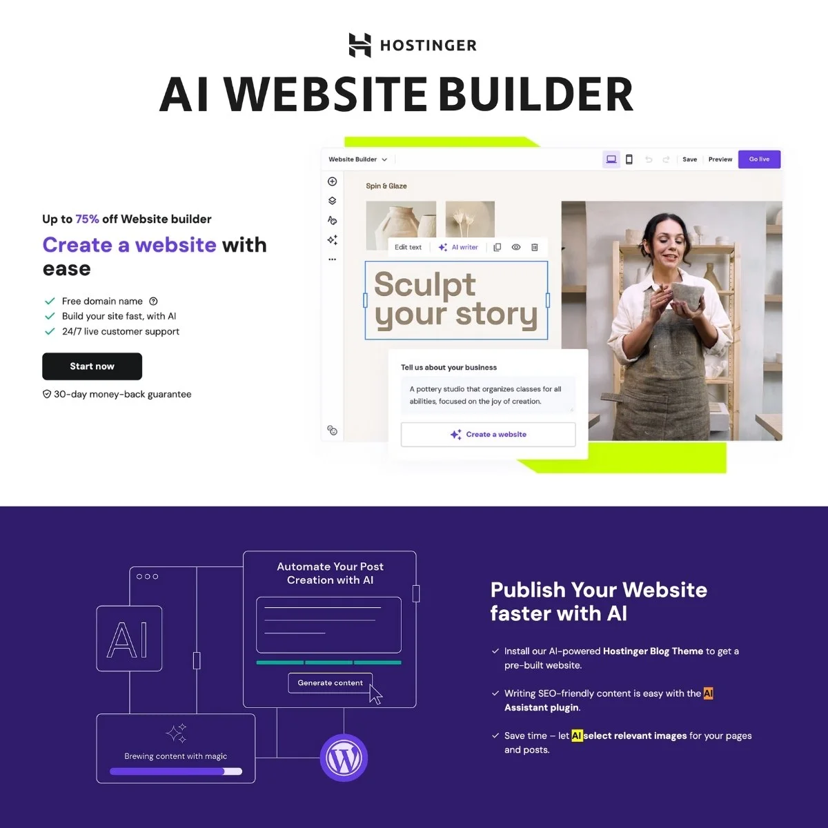 AI website builder