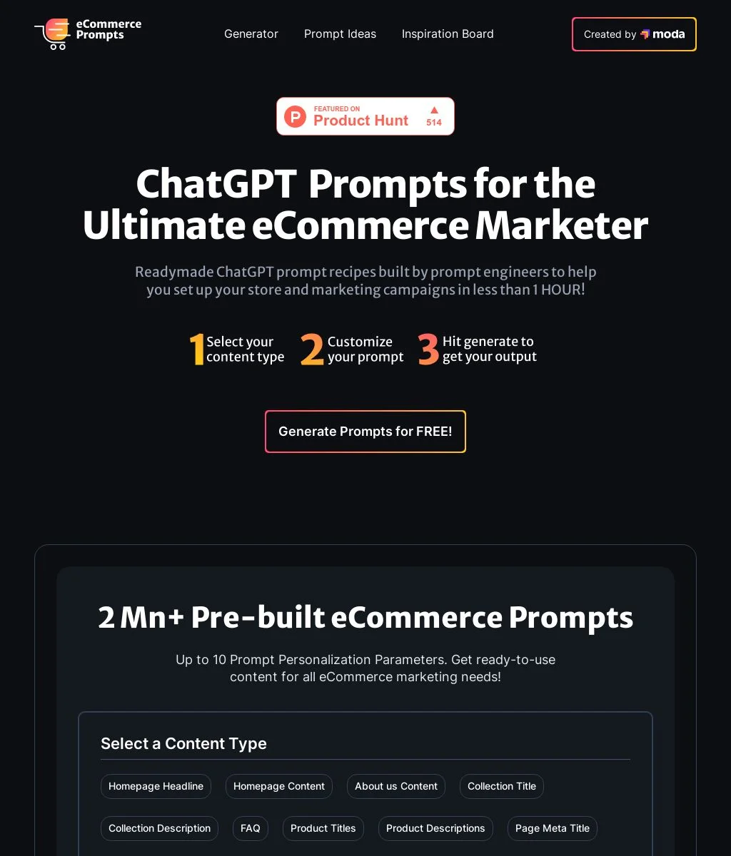Ecommerce Prompts